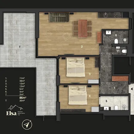 شقة Elsa تكس